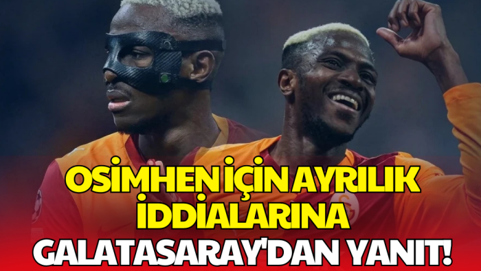 Galatasaray'dan Net Mesaj! Victor Osimhen İçin Karar Çıktı